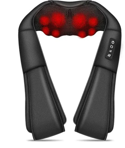 Heated Ergonomic Massager – Shawl-Style with Kneading Relief
