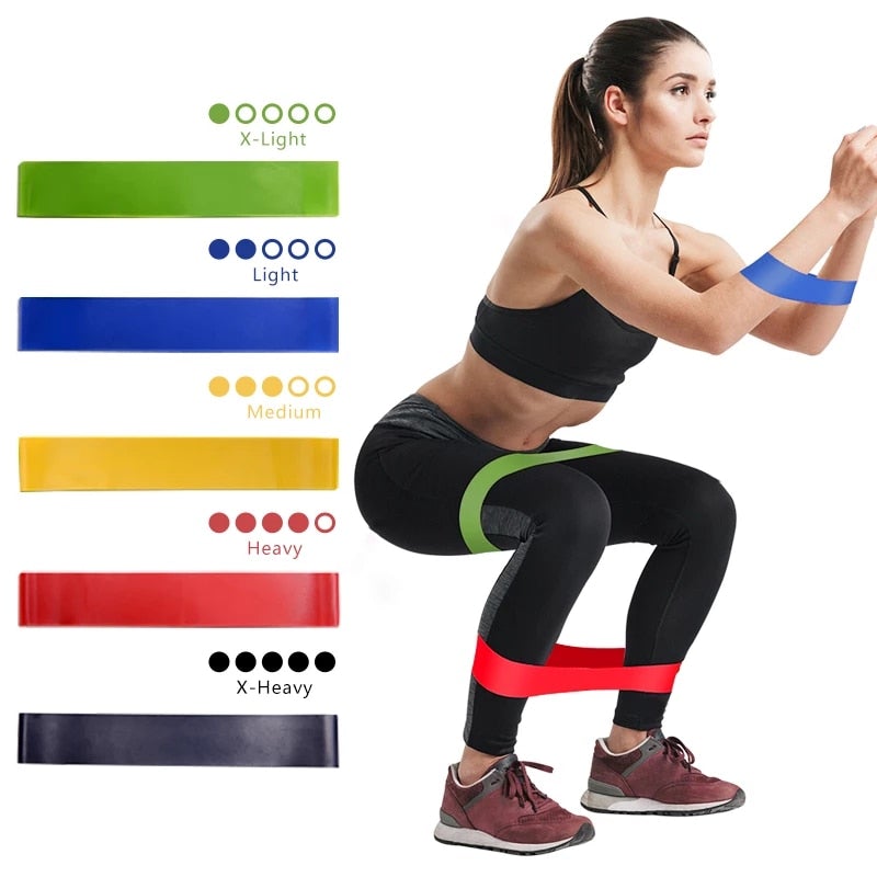 Yoga Elastic Rubber Resistance Bands